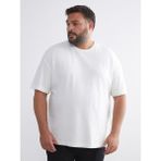 Lc Waikiki Yeni Sezon Büyük Beden Basic Penye Erkek Tişört - Ekru - 3XL