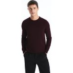 Lc Waikiki Yeni Sezon Büyük Beden Bisiklet Yaka Erkek Triko Kazak - Bordo - 2XL