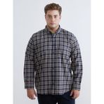 Lc Waikiki Yeni Sezon Büyük Beden Regular Fit Uzun Kollu Ekose Gabardin Erkek Gömlek - 4XL - Bej