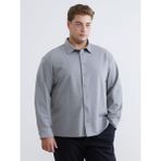 Lc Waikiki Yeni Sezon Büyük Beden Regular Fit Uzun Kollu Erkek Gömlek - 3XL - Gri