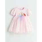 Lc Waikiki Yeni Sezon Cinderella Aurora ve Ariel Baskılı Kız Çocuk Elbise - 2 - 3 Yaş - Pembe