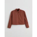 Lc Waikiki Yeni Sezon Crop Kadin Gomlek - S5Q276Z8 - Kahverengi - 44