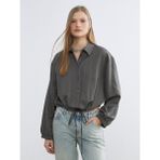 Lc Waikiki Yeni Sezon Crop Kadın Gömlek - XL - Antrasit