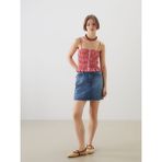 Lc Waikiki Yeni Sezon Dar Fit Mini Jean Etek - Mavi - XS