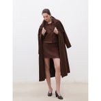 Lc Waikiki Yeni Sezon Dar Fit Süet Mini Etek - Kahverengi - XS