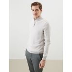 Lc Waikiki Yeni Sezon Dik Yaka Uzun Kollu Erkek Triko Kazak - Bej - 2XL