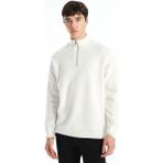 Lc Waikiki Yeni Sezon Dik Yaka Uzun Kollu Erkek Triko Kazak - Ekru - 2XL