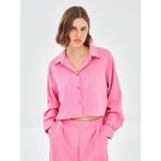 Lc Waikiki Yeni Sezon Dokulu Kadın Gömlek - Pembe