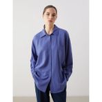 Lc Waikiki Yeni Sezon Dokulu Oversize Kadın Gömlek - 38 - Lacivert