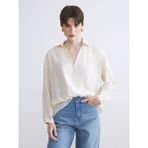 Lc Waikiki Yeni Sezon Dokulu Poplin Kadın Gömlek - Standart - Ekru