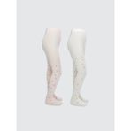 Lc Waikiki Yeni Sezon Fiyonk Desenli Kiz Cocuk Ince Kulotlu Corap 2'li - S57561Z4 - Pembe - 9 - 10 Yaş