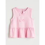 Lc Waikiki Yeni Sezon Kaçık Yaka Fiyonk Detaylı Kız Çocuk Bluz - Pembe - 9 - 10 Yaş