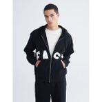 Lc Waikiki Yeni Sezon Kapüşonlu Erkek Fermuarlı Sweatshirt - Siyah