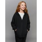 Lc Waikiki Yeni Sezon Kapüşonlu Kız Çocuk Fermuarlı Sweatshirt - Siyah - 12 - 13 Yaş