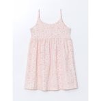 Lc Waikiki Yeni Sezon Kare Yaka Çiçekli Kız Çocuk Elbise - 5 - 6 Yaş - Pembe