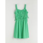 Lc Waikiki Yeni Sezon Kare Yaka Ekose Kız Çocuk Elbise - 9 - 10 Yaş - Yeşil