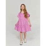 Lc Waikiki Yeni Sezon Kare Yaka Kız Çocuk Elbise - 9 - 10 Yaş - Pembe