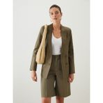 Lc Waikiki Yeni Sezon Keten Kadin Blazer Ceket - S5P707Z8 - Haki - 44