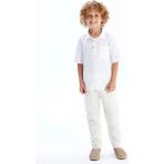 Lc Waikiki Yeni Sezon Keten Karışımlı Erkek Çocuk Kargo Pantolon - Bej - 3 - 4 Yaş
