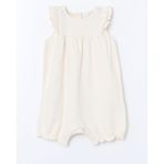 Lc Waikiki Yeni Sezon Kız Bebek Basic Penye Tulum - Ekru - 2 - 3 Yaş