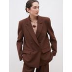 Lc Waikiki Yeni Sezon Krep Kadın Blazer Ceket - Kahverengi - M