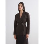 Lc Waikiki Yeni Sezon Krep Kadın Blazer Ceket - Kahverengi - XL