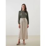 Lc Waikiki Yeni Sezon Loose Fit A Kesim Kadın Etek - Bej - 52