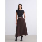 Lc Waikiki Yeni Sezon Loose Fit A Kesim Müslin Etek - Kahverengi - 38