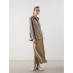 Lc Waikiki Yeni Sezon Loose Fit A Kesim Saten Etek - Kahverengi - 46