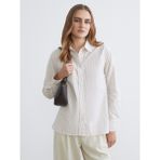 Lc Waikiki Yeni Sezon Loose Fit Kadın Gömlek - 48 - Bej