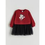 Lc Waikiki Yeni Sezon Mickey Mouse Lisanslı Kız Çocuk Tüllü Elbise - 9 - 12 Ay - Kırmızı