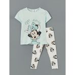 Lc Waikiki Yeni Sezon Minnie Mouse Baskılı Kız Bebek Pijama Takım - 6 - 9 Ay - Yeşil