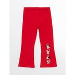 Lc Waikiki Yeni Sezon Minnie Mouse Baskılı Kız Çocuk Tayt - 2 - 3 Yaş - Kırmızı