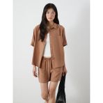 Lc Waikiki Yeni Sezon Modal Karışımlı Oversize Kadın Gömlek - M - L - Bej
