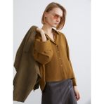 Lc Waikiki Yeni Sezon Oversize Kadın Gömlek - 3XL - Kahverengi