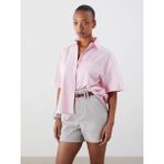 Lc Waikiki Yeni Sezon Oversize Poplin Kadın Gömlek - 2XL - Pembe