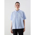 Lc Waikiki Yeni Sezon Oversize Poplin Kadın Gömlek - XS - S - Mavi