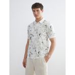 Lc Waikiki Yeni Sezon Polo Yaka Desenli Erkek Tişört - Gri - M
