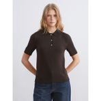 Lc Waikiki Yeni Sezon Polo Yaka Kadın Triko Kazak - Kahverengi - XS