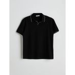 Lc Waikiki Yeni Sezon Polo Yaka Kısa Kollu Basic Erkek Tişört - Siyah - XL