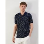 Lc Waikiki Yeni Sezon Polo Yaka Kısa Kollu Desenli Erkek Tişört - Lacivert - M