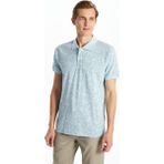 Lc Waikiki Yeni Sezon Polo Yaka Kısa Kollu Desenli Pike Erkek Tişört - Mavi - XL
