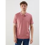 Lc Waikiki Yeni Sezon Polo Yaka Kısa Kollu Desenli Pike Erkek Tişört - Pembe