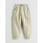 Lc Waikiki Yeni Sezon Rahat Kalıp Beli Lastikli Erkek Çocuk Kargo Jogger Pantolon - Haki - 8 - 9 Yaş