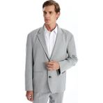 Lc Waikiki Yeni Sezon Rahat Kalıp Erkek Blazer Ceket - Gri - 52