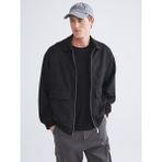 Lc Waikiki Yeni Sezon Rahat Kalıp Gömlek Yaka Süet Erkek Mont - Siyah - 2XL