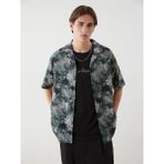 Lc Waikiki Yeni Sezon Rahat Kalip Kisa Kollu Desenli Erkek Gomlek - S5JL83Z8 - Yeşil - 2XL
