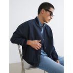 Lc Waikiki Yeni Sezon Rahat Kalıp Kolej Yaka Erkek Bomber Jean Ceket - İndigo - 2XL