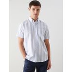 Lc Waikiki Yeni Sezon Regular Fit Armürlü Cepli Erkek Gömlek - Mavi - XL