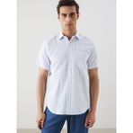 Lc Waikiki Yeni Sezon Regular Fit Armürlü Erkek Gömlek - Beyaz - XL
